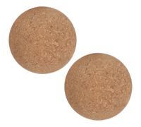 2 Pcs Tappo Per Bottiglia in Legno Tappatrice Sughero Palla Decanter Di