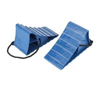 2 Pcs Tappo per Pneumatici, Cuneo per Ruota in Gomma Portatile Antiscivolo Blocco di Arresto per Pneumatici Accessori per Il Parcheggio per Rimorchi per Auto Roulotte Camion per Moto