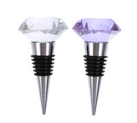2 Pcs Tappo Per Vino Di Cristallo Bottiglia Bevande 、 Tappi Chiusura Bottiglie
