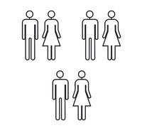 2 Pcs Targa Da Bagno Targhetta Per Wc Cartello Del in Acrilico Insegne Affari