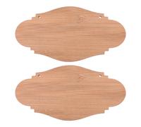 2 Pcs Targa Vuota Non Finita Cartello Sospeso Incompiuto Di Placca Legno