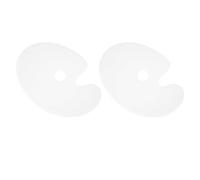 2 PCS Tavolozza Ellittica Trasparente Pittura Ad Acquerello Vernice Per Artisti