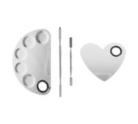 2 Pcs Tavolozza Miscelazione Strumento Per Il Trucco Palette Cosmetiche