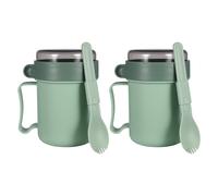 2 Pcs Tazza Per Colazione Da Microonde Contenitore Alimenti Caldi Del Bento