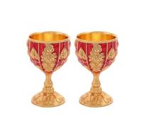 2 Pcs Tea Glasses Set Wedding Toasting Flute Rose Design Goblet Red Wine Cups Wine Goblet