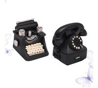 2 Pcs Telefono Finto Vintage Decorazione Dell'ufficio Arredamento Retrò