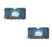 2 PCS Telo Auto Parasole Copri Finestrino Tendine Per Finestrini