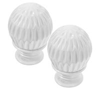 2 Pcs Terminali Per Bastoni Tende Accessori Testa Canna Da Soggiorno