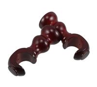 2 Pcs Testa Canna Per Tende in Legno Massiccio Shower Rod Holder