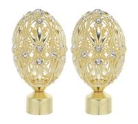 2 Pcs Testa Di Asta Romana Cappucci Terminali Lega Tappi Per Aste Tende