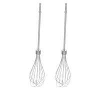 2 Pcs Teste Battenti Portatili Battitore Mano Frusta Inossidabile