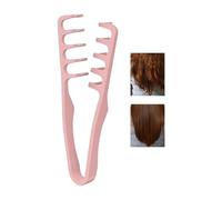 2 PCS Texture Comb, Slick Wide Tooth Combs for Curly Hair, Detangling Hairs Styling Comb Root Volumizing Tool, Add Volume, Lifting Combs, Heatless Curls for Men & Women