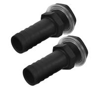 2 Pcs Threaded Pump Fitting Raccordo Portagomma Connettore Del Tubo