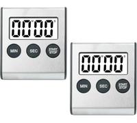 2 PCS Timer Digitale da Cucina Mini Sveglia Digitale con Timer da Cucina per Elettrodomestico da Cucina con Timer da 100 Minuti