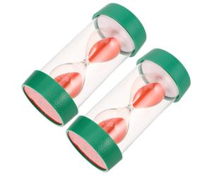 2 Pcs Timer Per Bambini Sabbia Creative Hourglass Clessidra Decorativa