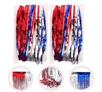 2 Pcs Tinsel Lamina Frangia Arredamento Del Giorno Dell'indipendenza