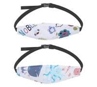 2 Pcs Tippy Dispositivo Antiabbandono Cinturino Supporto Testa Bambini Regolabile Auto Sicurezza Dormire Cintura Antiabbandono Bimbi Auto per Seggiolino Neonato