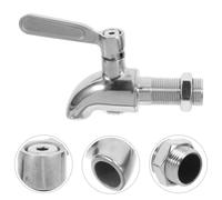 2 Pcs Tocca Del Distributore D'acqua Rubinetto Acciaio Inossidabile