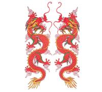 2 Pcs Toppe Per Indumenti Patch Da Cucire Ricamate Abbigliamento