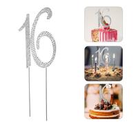 2 Pcs Topper Torta Di Compleanno Decorazioni La Anniversario Della Numerica