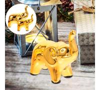 2 Pcs Una Piccola Decorazione Di Elefanti Per Fortuna Ufficio Statua Animale