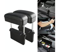 2 PCS Universal Car PU Leather Box Bracciolo avvolto Cuscino Box auto Bracciolo