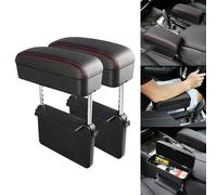 2 PCS Universal Car PU Leather Bracciolo avvolto Box Cuscino Box Auto Bracciolo