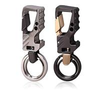 2 Pcs Uomini Portachiavi Auto, Metallo Apribottiglie Portachiavi Apribottiglie Regalo per Papà/Papà Marito Amico Ospite