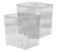 2 Pcs Valigetta Porta Trucchi Organizer Distributore Pad Cotone Cotton Fioc