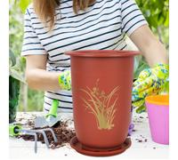 2 Pcs Vasetti Per Fiori Vasi Piante Interno Vaso Autoirrigante Con Drenaggio