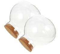 2 Pcs Vasetto Terrario Barattolo Contenitore Trasparente Bottiglia