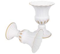 2 Pcs Vaso Cimiteriale Per Tomba Da Cimitero Di Fiori Ferro Decorativo