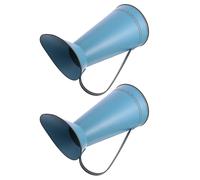 2 Pcs Vaso Per Fiori Da Tavolo Iron Flowerpot Secchio Di Rustico