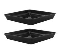 2 Pcs Vaso Quadrato Sottovasi Rfioriere Sottovaso Quadro Piatto Per Di