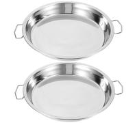 2 Pcs Vassoi Acciaio Inox Per Alimenti Piroscafo Alimentare Accessori Cuociriso