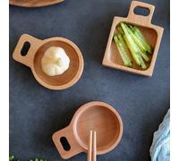 2 Pcs Vassoio Aperitivo Piatto Antipasti Di Aceto Piatti Piani in Legno