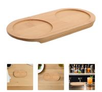 2 Pcs Vassoio Bamboo Bambu Portacandele Organizzatore Di Bambù Da Cucina