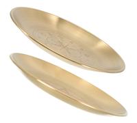 2 Pcs Vassoio Decorativo Portaoggetti Piccolo Di Gioielli Vintage