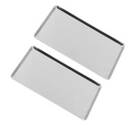 2 Pcs Vassoio Fumante Rettangolare Per Alimenti Della Cena Servire