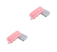 2 Pcs Vassoio Per Cubetti Di Ghiaccio Vaschetta Con Coperchio Impilabile