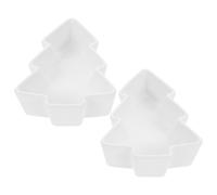 2 Pcs Vassoio Per Dolci Natalizio Comodo Di Snack Frutta in Ceramica