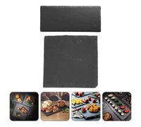 2 Pcs Vassoio Per Servire La Bistecca Piastra Di Stoccaggio Piatto Quadrato