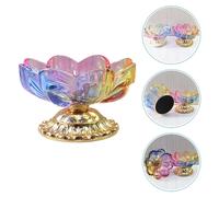 2 Pcs Vetrata Di Frutta Loto Centrotavola Portafrutta Piatto Buddha
