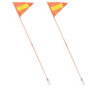2 Pcs Visibility Aid Bandiera Della Bicicletta Sicurezza Bandiere