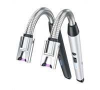 2 Pcs, VVAY Accendino Elettrico Lungo al Plasma, Ricaricabile USB C, Antivento