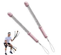 2 PCS Weighted Cordless Battle Ropes,Portable Ropeless Battle Ropes,Adjustable Resistance,Low-Noise Exercise Rope with Non Slip Handle,Cardio & Muscle Training,Fitness Equipment (pink)