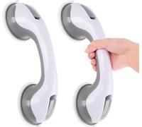 2 PCS Yinong Maniglia di sicurezza con ventosa per Doccia o Vasca da Bagno Grigio (Grigio)