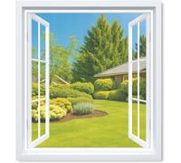 2 PCS Zanzariera Finestra Zanzariera per Finestra Adesiva 150 180Cm Bianca Tag