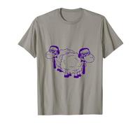 2 Pecore Occhiali Da Sole Festa Musica DJ Team Fun Friends Comic Maglietta