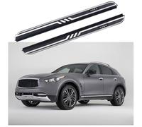 2 pedane laterali fisse Nerf in alluminio con staffe compatibili con Infiniti QX70 FX35 37 50 2013-2017 ZYue